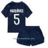 Conjunto (Camiseta+Pantalón Corto) Paris Saint-Germain Marquinhos 5 Primera Equipación 2022-23 - Niño